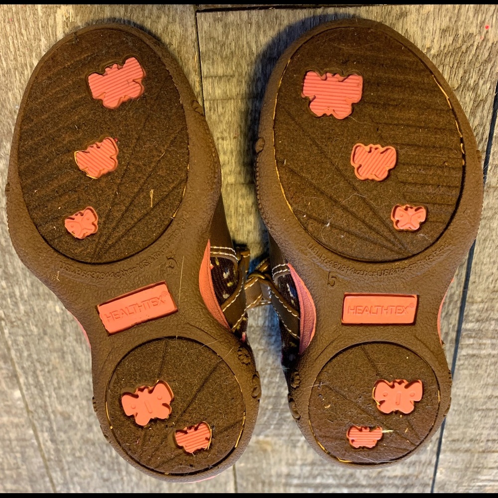 Healthtex Kate Corduroy Flower Shoes - Picture 6 of 7